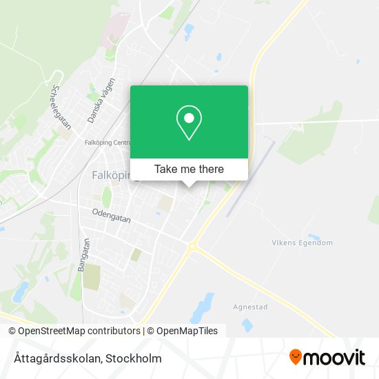 Åttagårdsskolan map