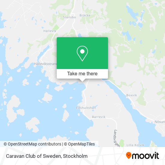 Caravan Club of Sweden map