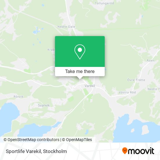 Sportlife Varekil map