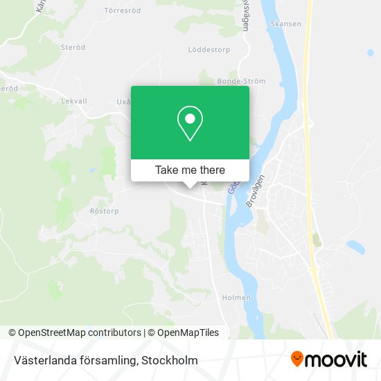 Västerlanda församling map