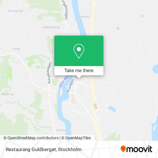 Restaurang Guldberget map