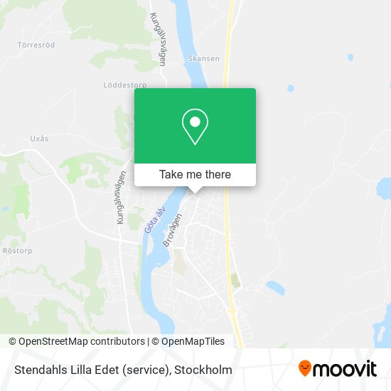 Stendahls Lilla Edet (service) map
