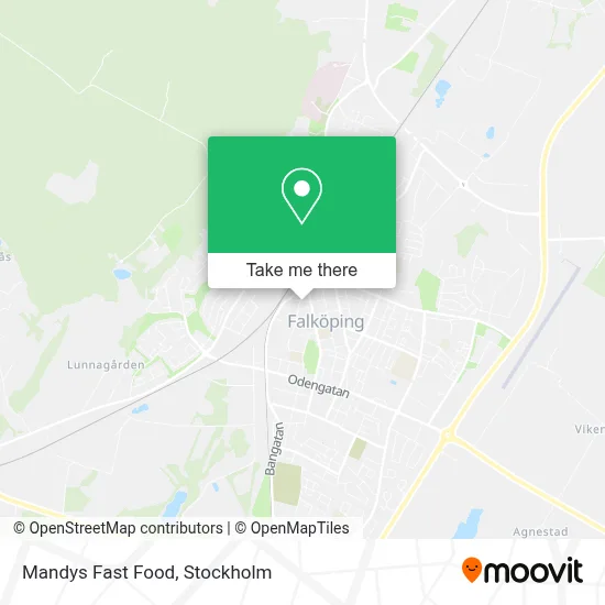 Mandys Fast Food map