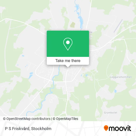 P S Friskvård map