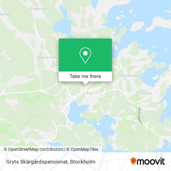 Gryts Skärgårdspensionat map