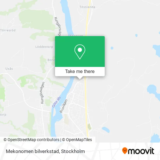 Mekonomen bilverkstad map