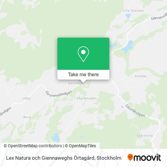 Lex Natura och Giennaweghs Örtagård map