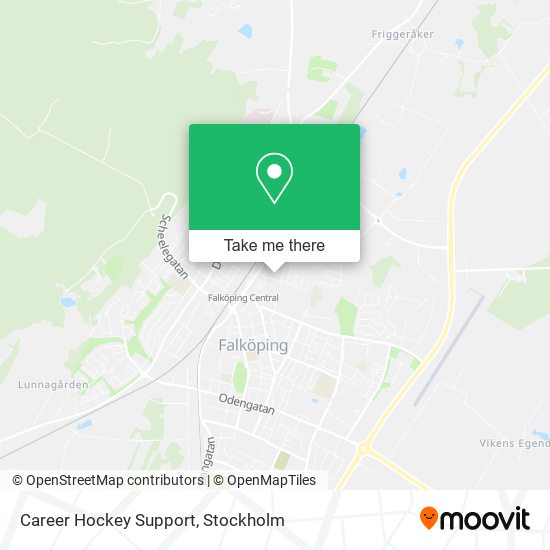 Career Hockey Support map