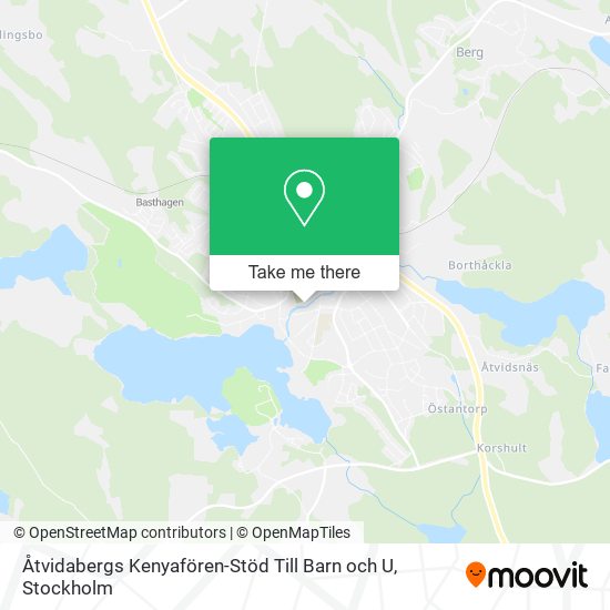 Åtvidabergs Kenyafören-Stöd Till Barn och U map