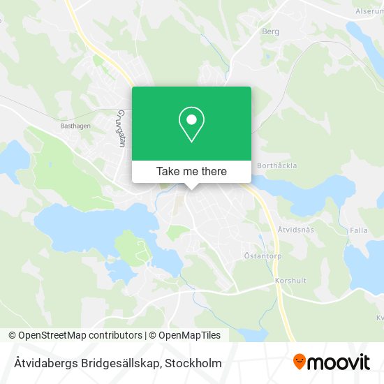 Åtvidabergs Bridgesällskap map