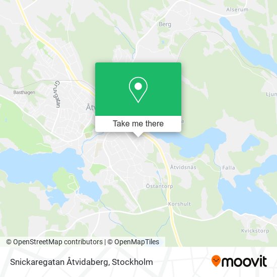 Snickaregatan Åtvidaberg map