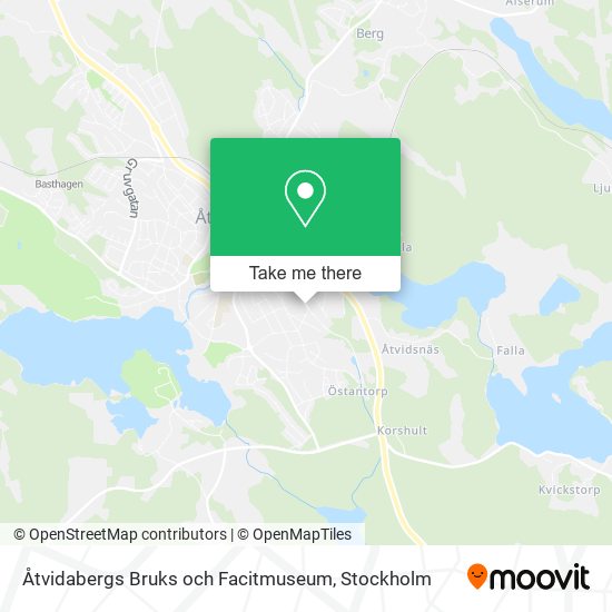 Åtvidabergs Bruks och Facitmuseum map
