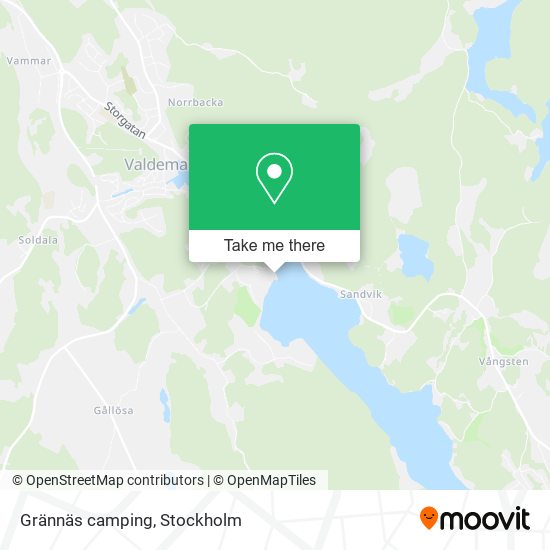 Grännäs camping map