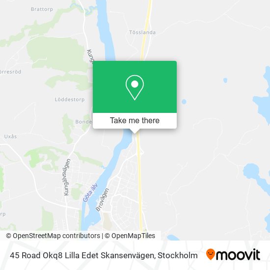 45 Road Okq8 Lilla Edet Skansenvägen map