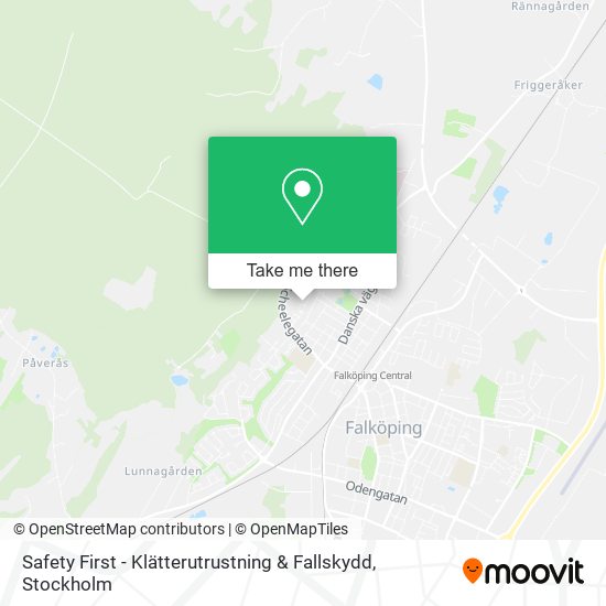 Safety First - Klätterutrustning & Fallskydd map