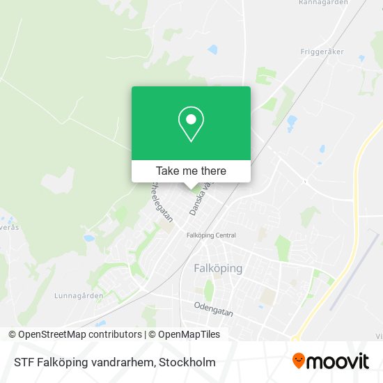 STF Falköping vandrarhem map