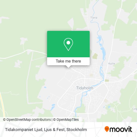 Tidakompaniet Ljud, Ljus & Fest map