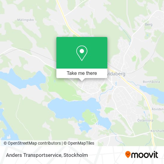 Anders Transportservice map