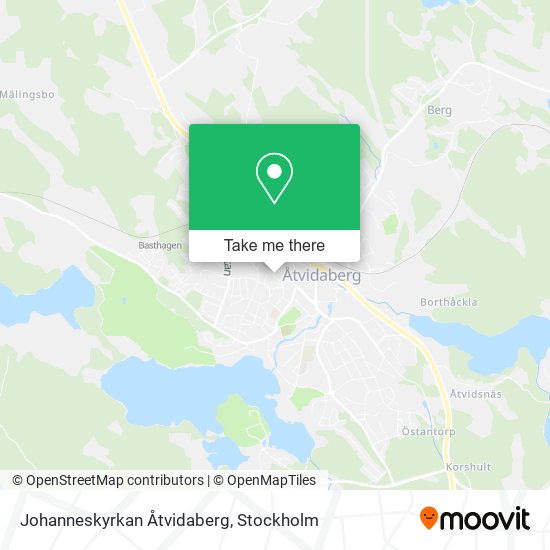 Johanneskyrkan Åtvidaberg map