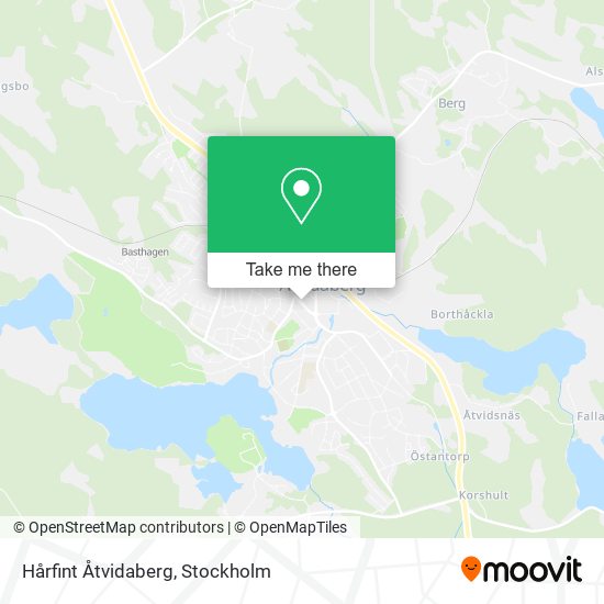 Hårfint Åtvidaberg map