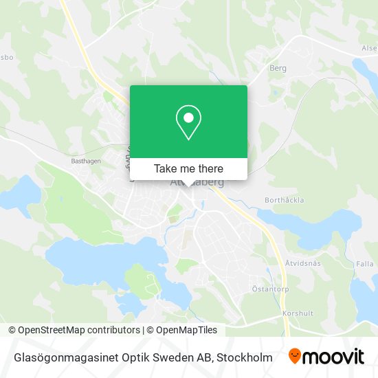 Glasögonmagasinet Optik Sweden AB map