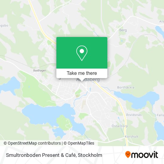 Smultronboden Present & Café map