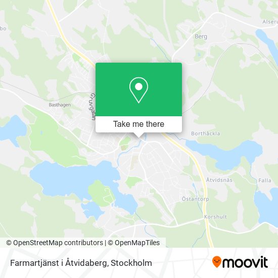 Farmartjänst i Åtvidaberg map
