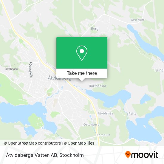 Åtvidabergs Vatten AB map