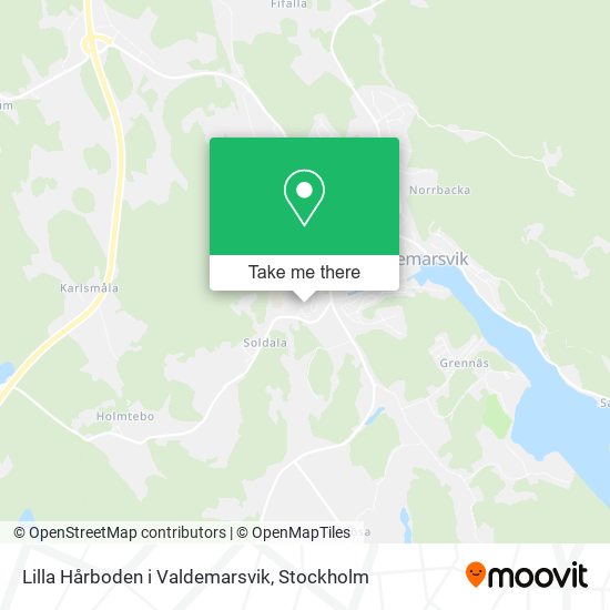 Lilla Hårboden i Valdemarsvik map