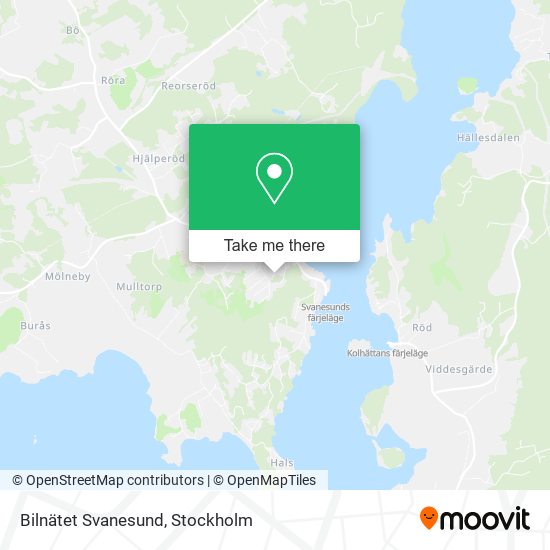 Bilnätet Svanesund map