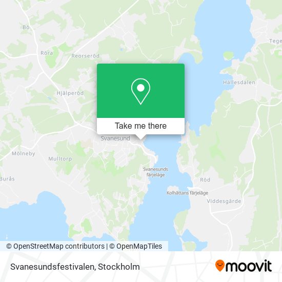 Svanesundsfestivalen map