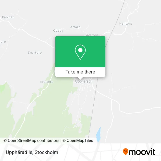 Upphärad Is map