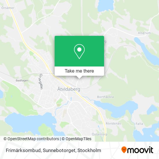 Frimärksombud, Sunnebotorget map