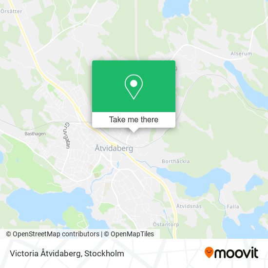 Victoria Åtvidaberg map