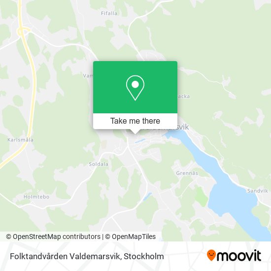 Folktandvården Valdemarsvik map