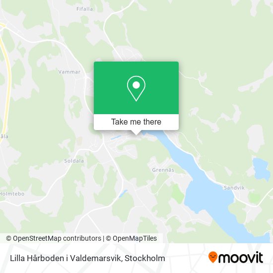 Lilla Hårboden i Valdemarsvik map