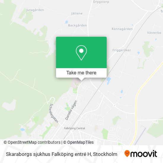 Skaraborgs sjukhus Falköping entré H map