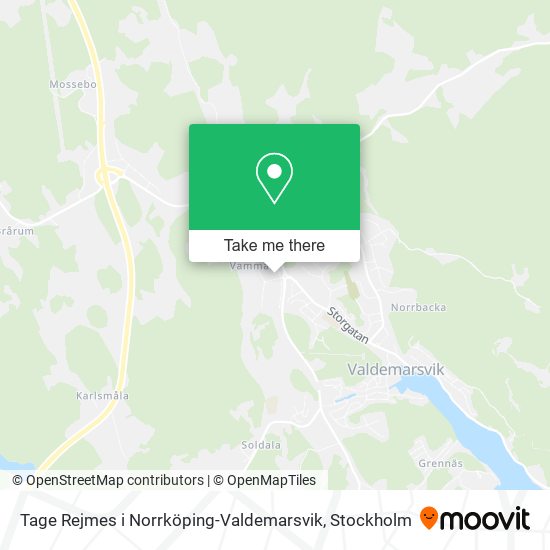 Tage Rejmes i Norrköping-Valdemarsvik map