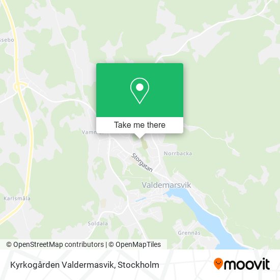 Kyrkogården Valdermasvik map