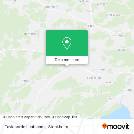 Tavlebords Lanthandel map