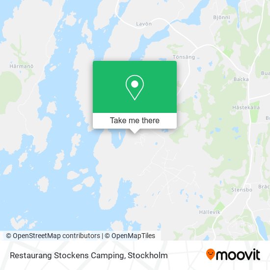 Restaurang Stockens Camping map