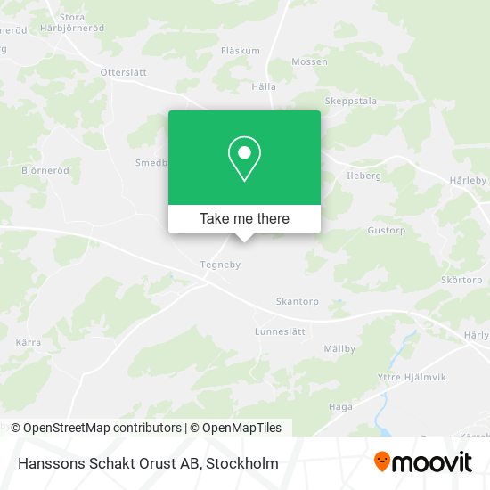 Hanssons Schakt Orust AB map