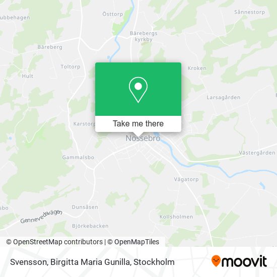 Svensson, Birgitta Maria Gunilla map