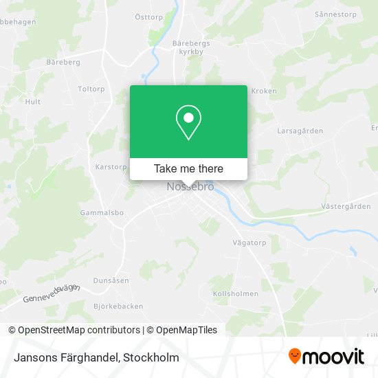 Jansons Färghandel map