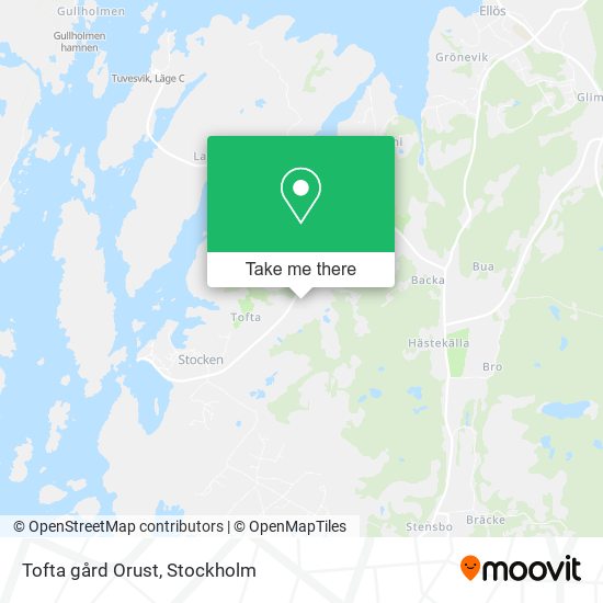 Tofta gård Orust map