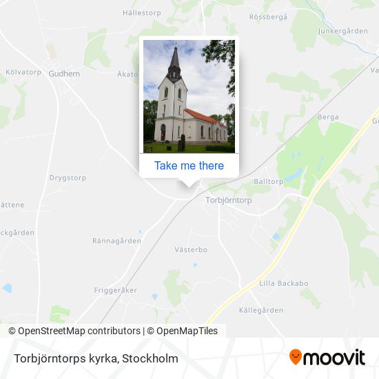Torbjörntorps kyrka map