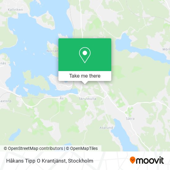 Håkans Tipp O Krantjänst map