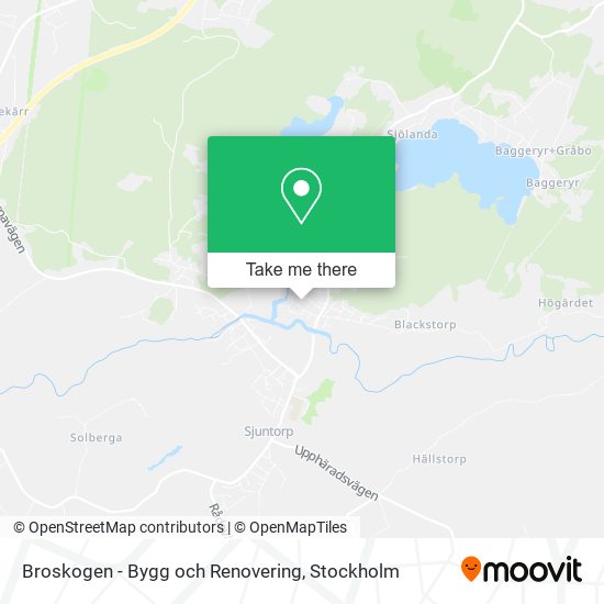 Broskogen - Bygg och Renovering map