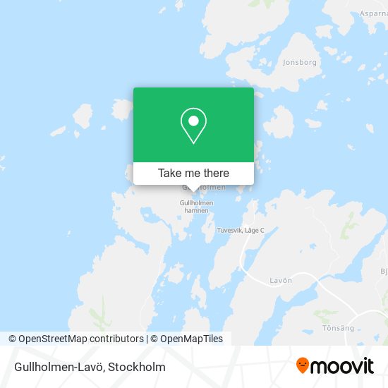 Gullholmen-Lavö map