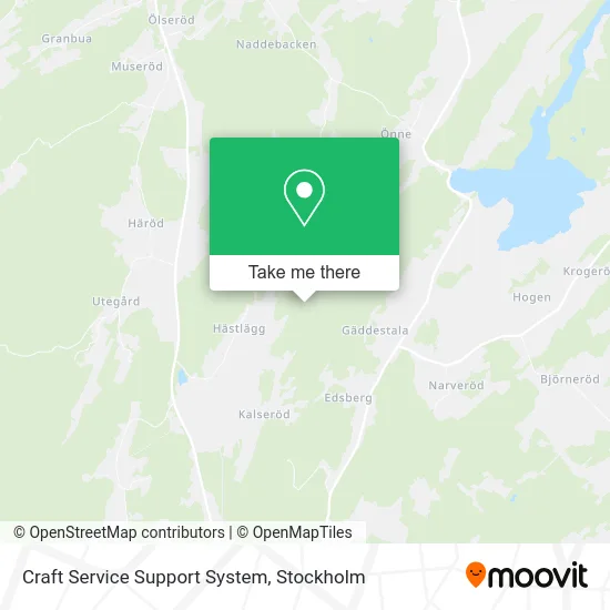 Craft Service Support System map